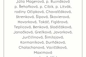 ĎAKUJEME SPONZOROM TOMBOLY XXIII. FARSKÉHO PLESU